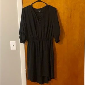 Light material black dress